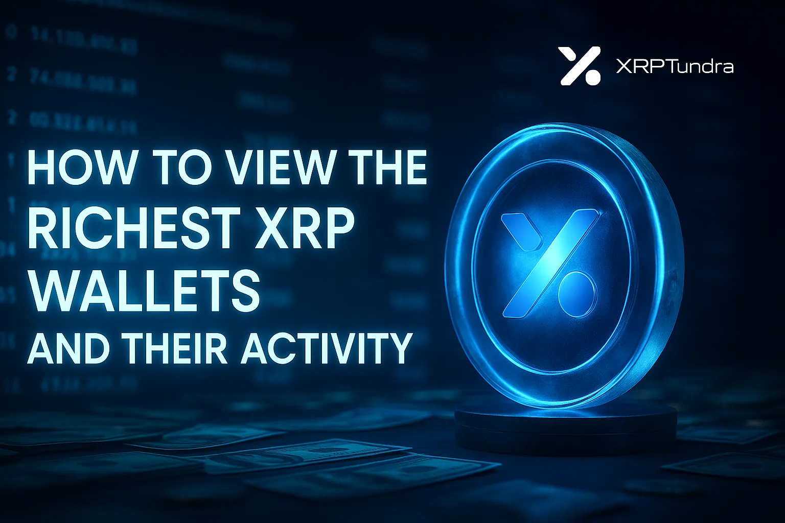 HOW TO VIEW THE RICHEST XRP WALLETS AND THEIR ACTIVITY